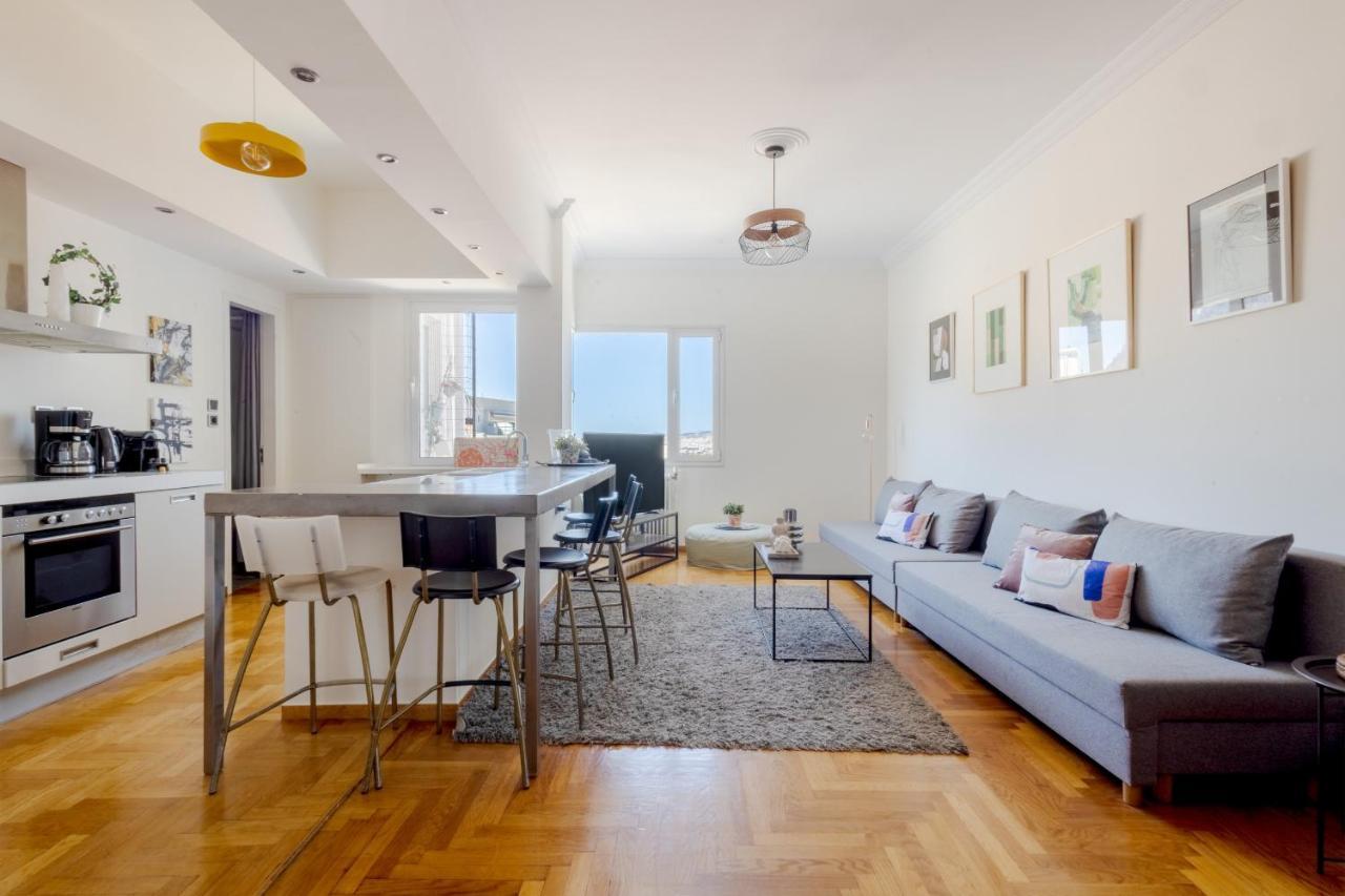 3 Bdr Apt Incredible Acropolis View Atena Exterior foto